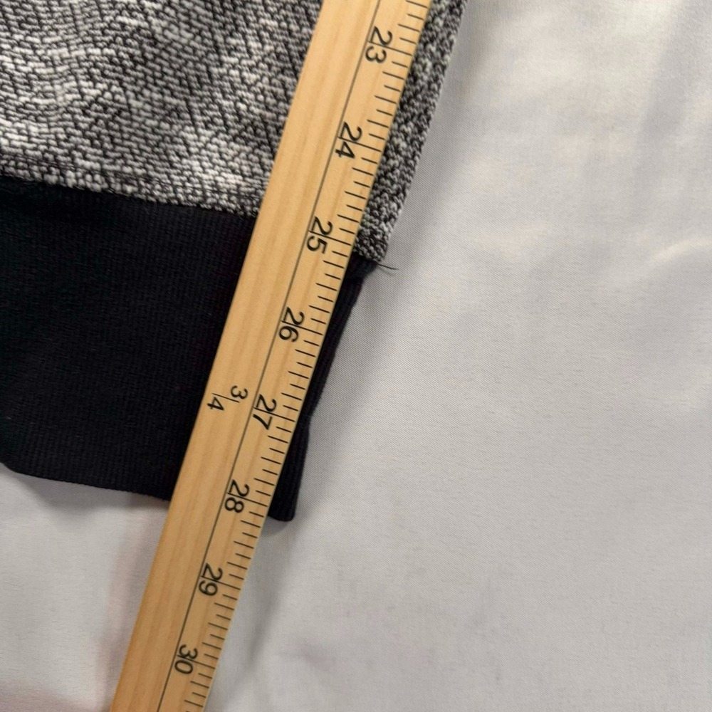 Green Tea Womens Jogger Pants XL Marled Knit Gray Black Zip Pockets 32x28 - Picture 5 of 7
